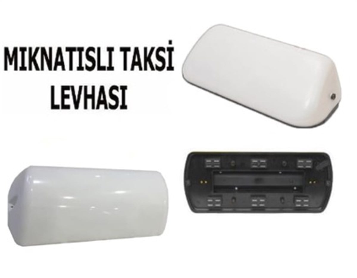 TAKSİ LAMBASI MIKNATISLI BEYAZ ( YAZISIZ ) TKS2