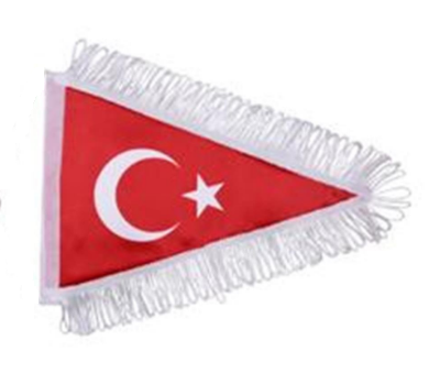 ÜÇGEN BEZ BAYRAK KÜÇÜK 17CMX23CM KOD:800501004