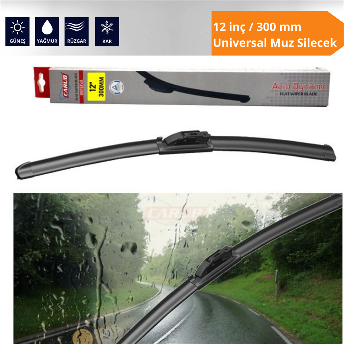 12 inç/300 mm Universal  Muz Silecek Kod:1353112