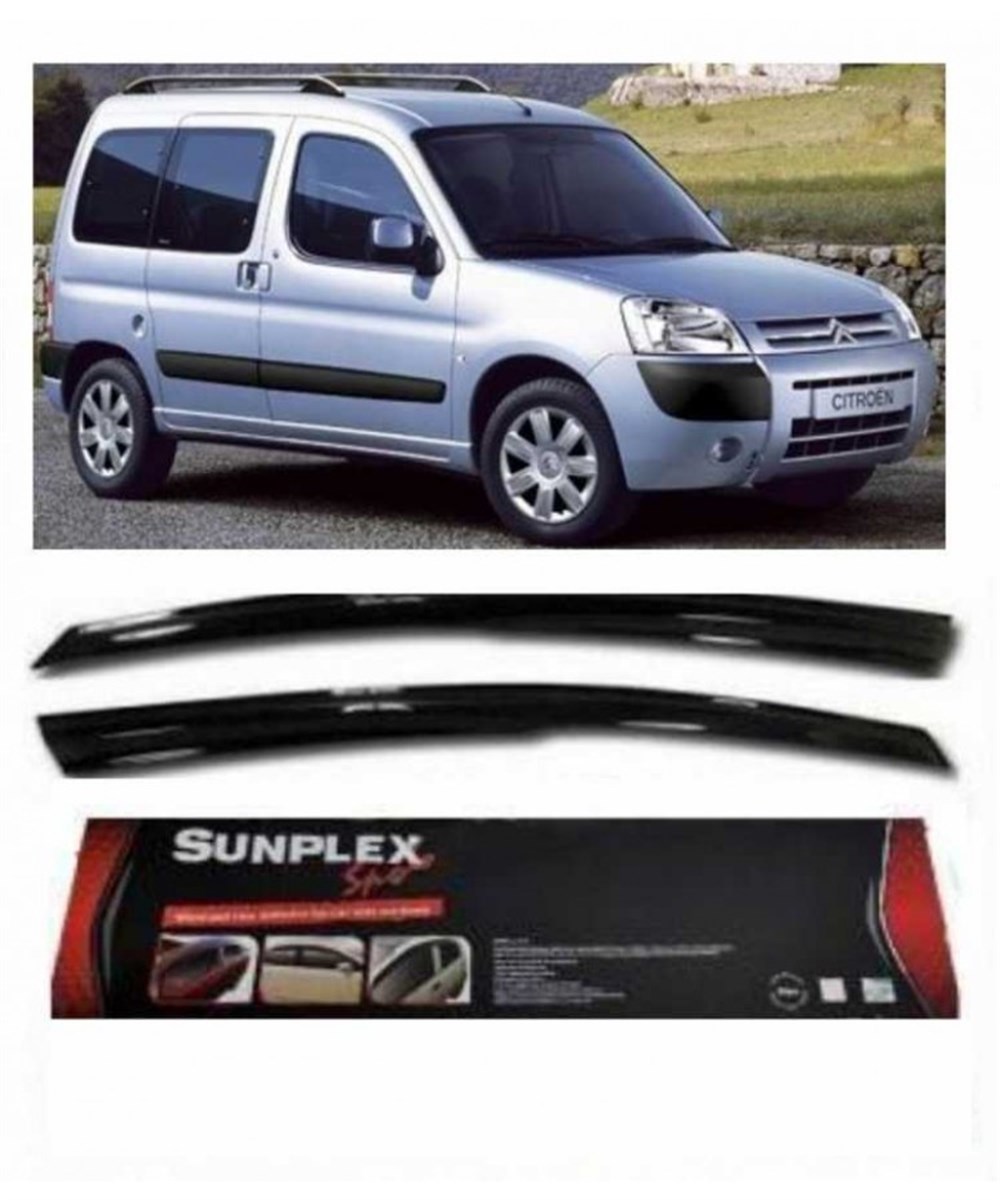 2li Cıtroen Berlingo-Peugeot Partner 2002-2008 Sport Mugen Tipi Cam Rüzgarlığı Sunplex  Kod:SPS35