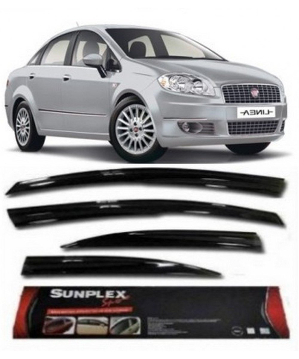 4lü Fiat Linea Ön-Arka Sport  Style  SUNPLEX Cam Rüzgarlığı Kod:SPS14