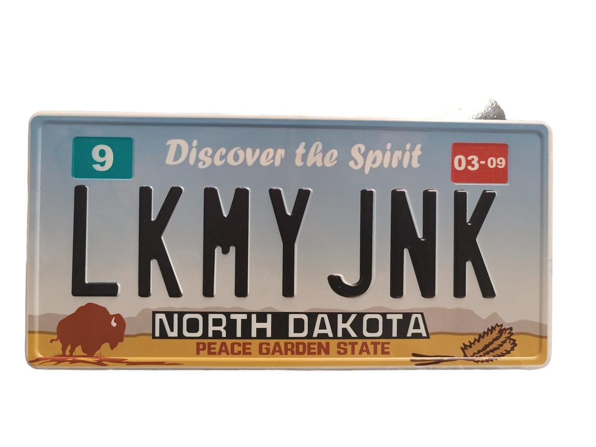 AMERİKAN PLAKA 29x14 CM NORTH DAKOTA KOD:ES-160