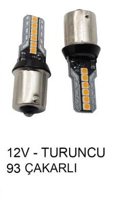 AMPUL 12V 93 TURUNCU ÇAKAR-DÜZ KOD:0403035