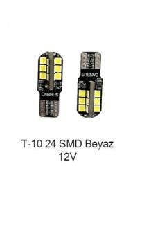 AMPUL T10 12V 15 SDM SİLİKON FİBER BEYAZ KOD:0400270