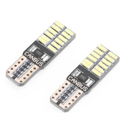 AMPUL T10 (12V) DİPSİZ 24 LED MAVİ CANBUS KOD:1160-13