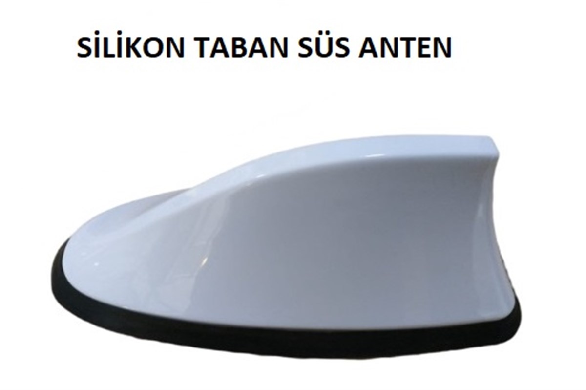 ANTEN BALİNA SÜS BEYAZ SİLİKON TABAN 3051