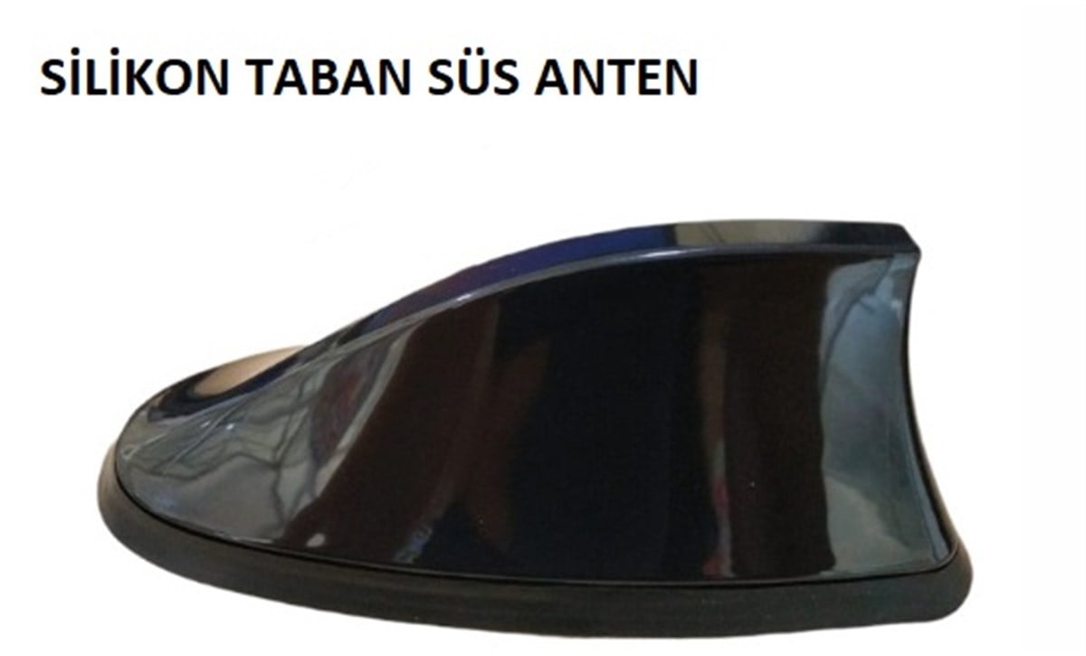 ANTEN BALİNA SÜS SİYAH SİLİKON TABAN 3050