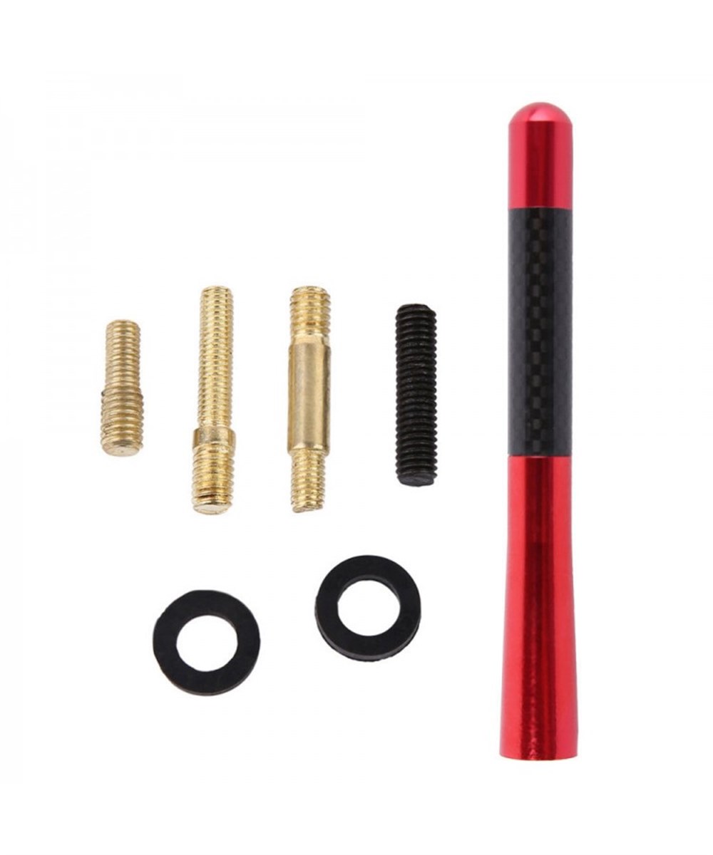 Anten Tepe Kırmızı - Karbon Alüminyum 12cm Kod:ITH1526