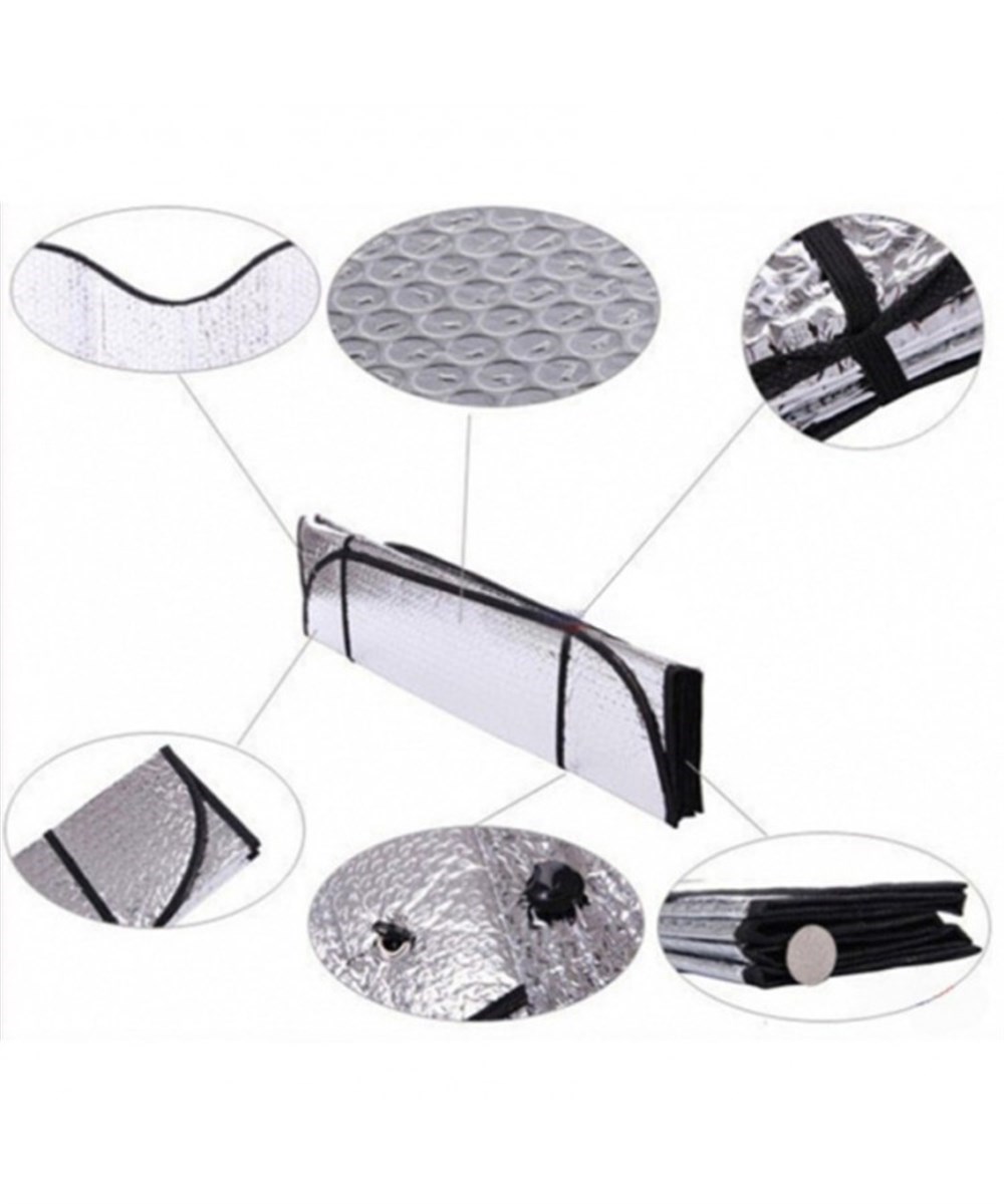 Balonlu Metalize Güneşlik Nikelaj  Minibüs 150x70cm  Kod:4954506