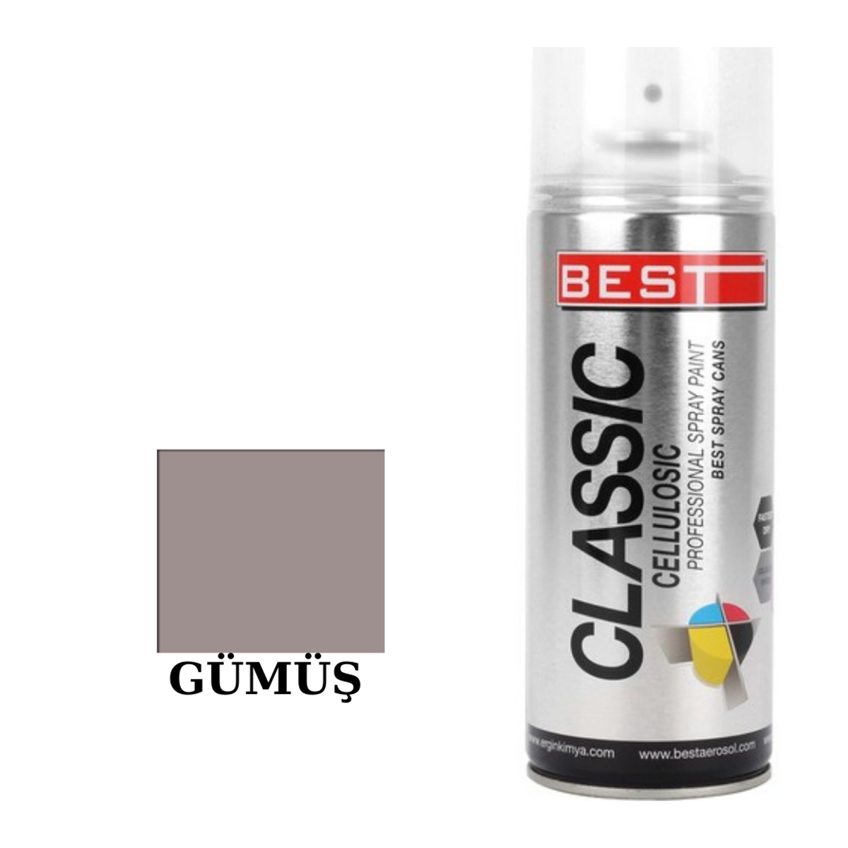 Best Gri Sprey Boya 400ml Kod:SB400