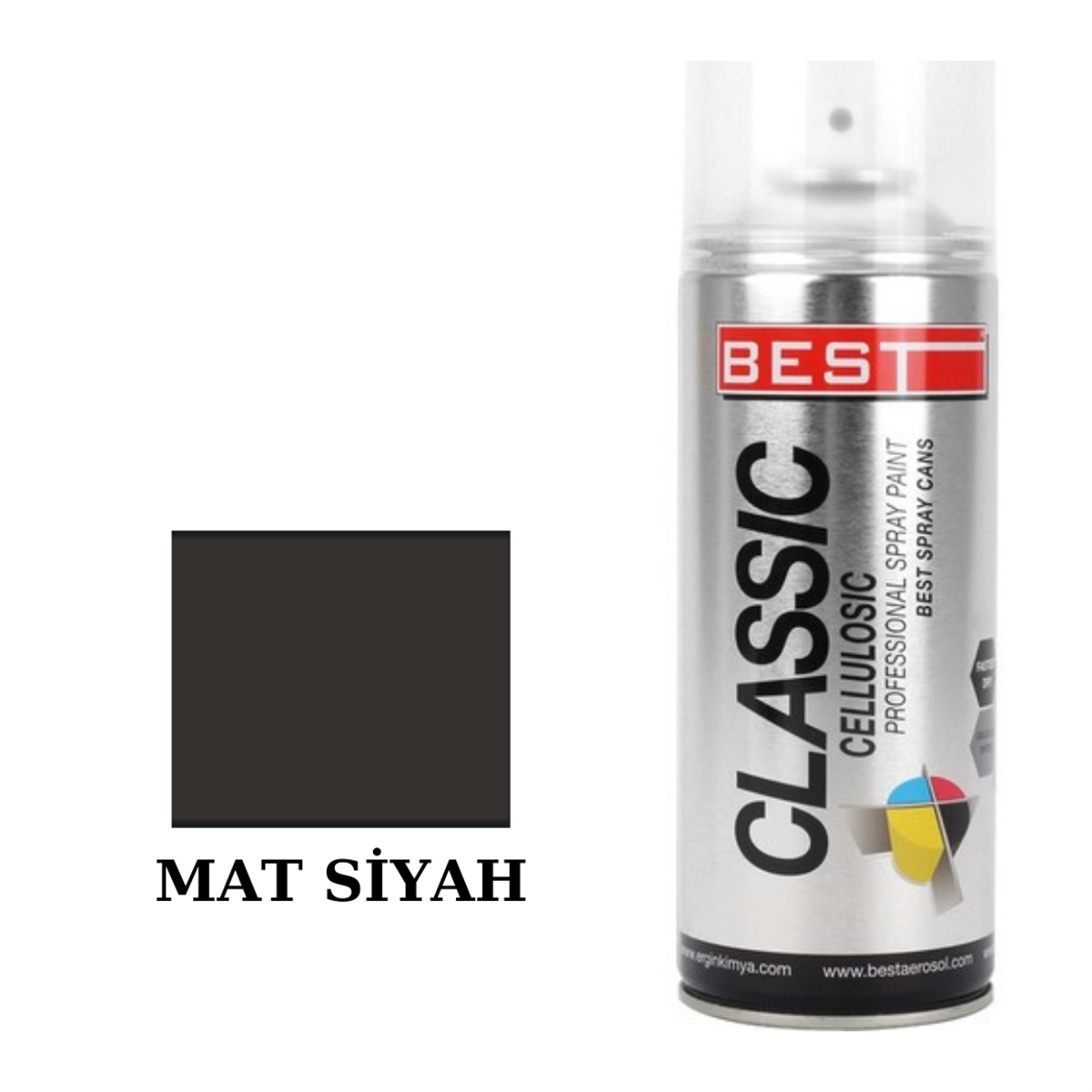 Best Mat Siyah Sprey Boya 400ml Kod:SB400