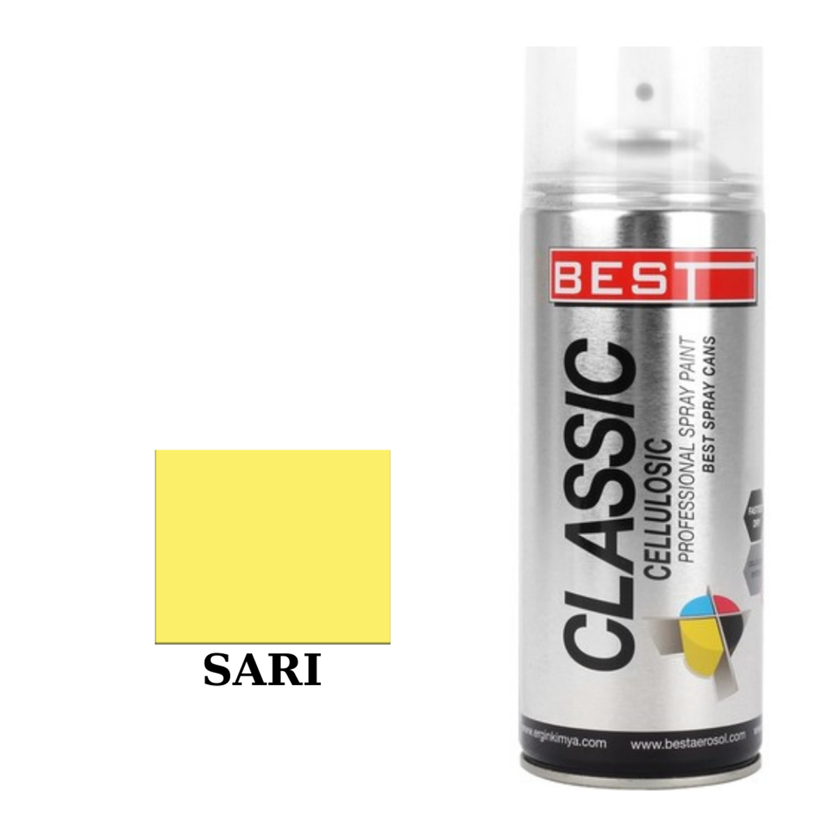 Best Sarı Sprey Boya 400ml Kod:SB400