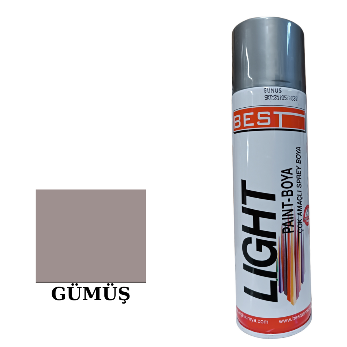 Best Sprey Boya 250 ml Gümüş-Gri Kod:SB250