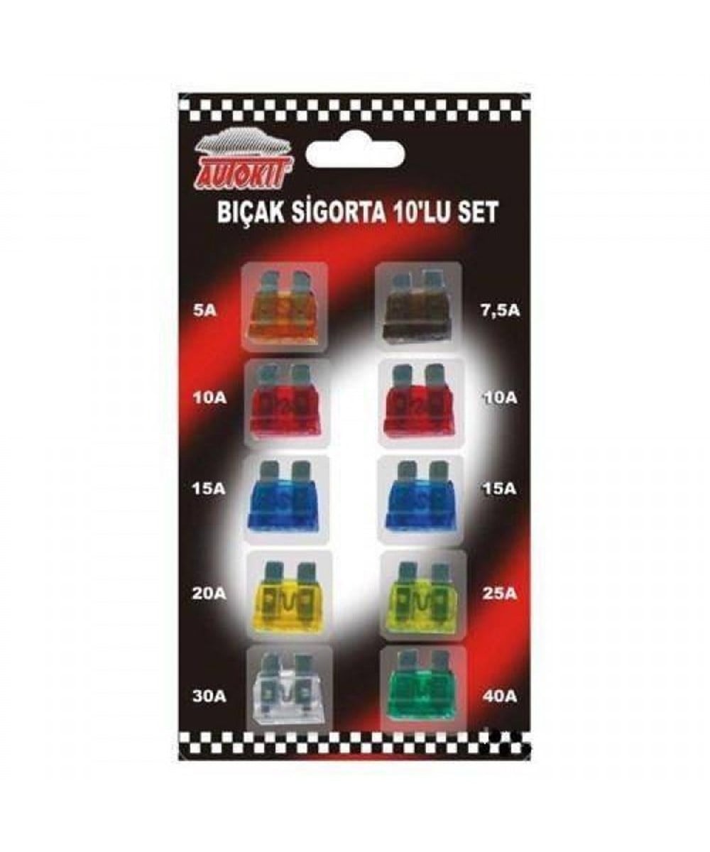 Bıçak Sigorta Mini Japon 10lu set  252532