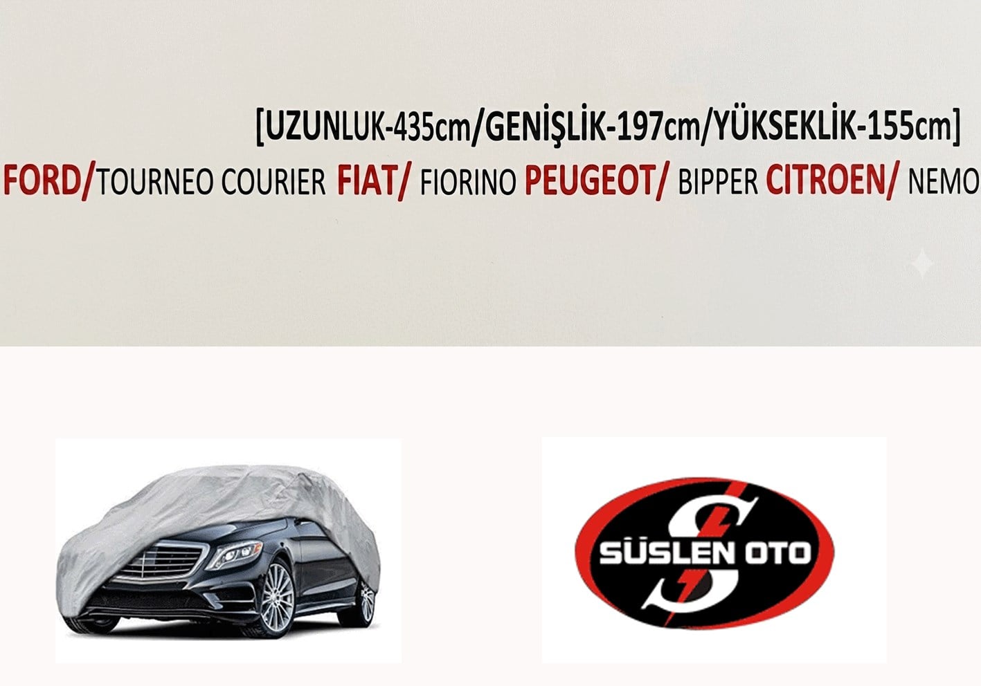 BRANDA ARABA SÜSLEN BRANDA FİORİNO COURİER UYUMLU U-435 G-197CM Y155CM SARB-3B