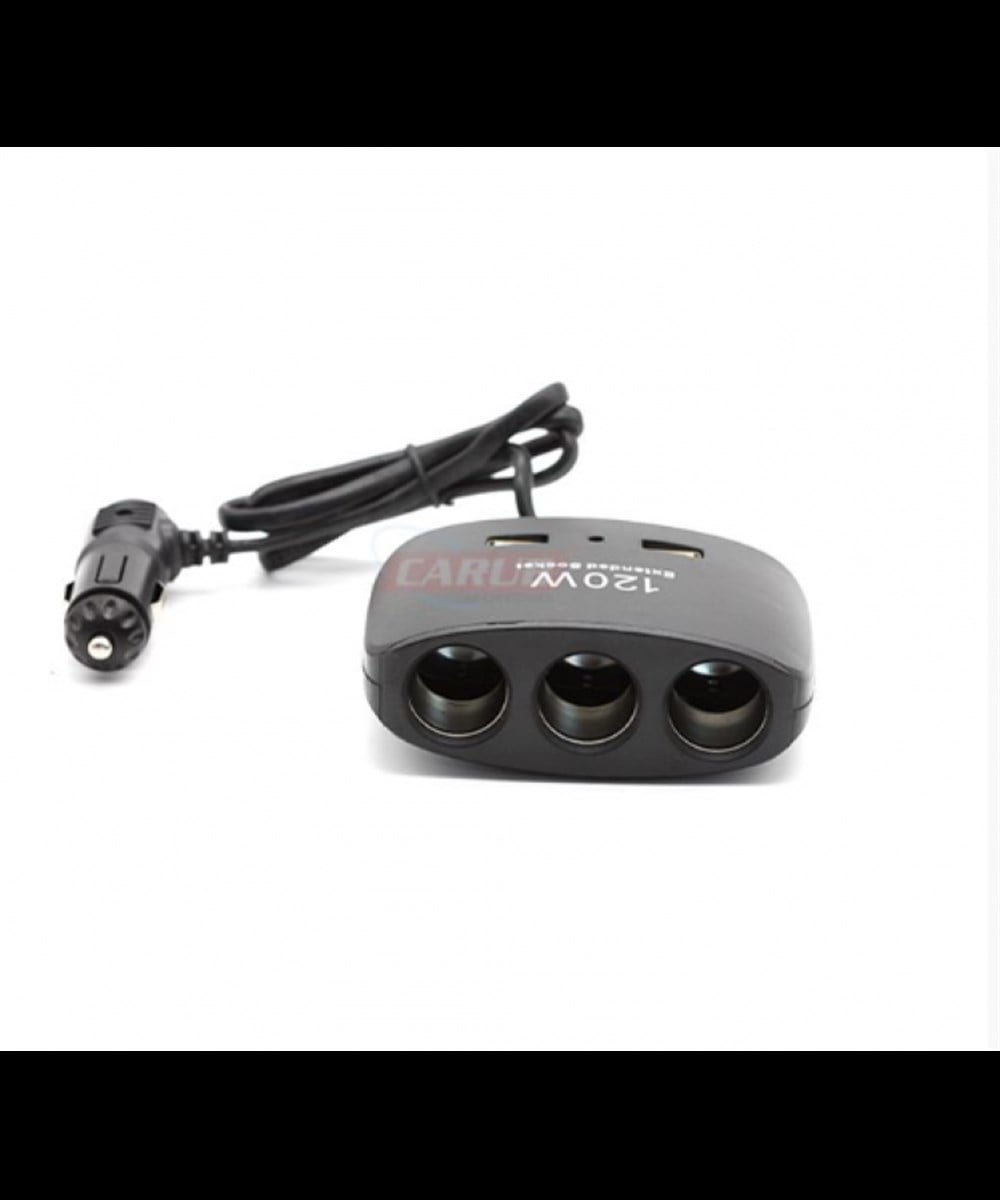Çakmak Çoğaltici 12-24v Kablolu 3'lü 2usb Carub 1702103