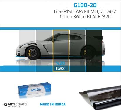 CAM FİLMİ ÇİZİLMEZ 100CMX60M BLACK SENTİNEL KOD:G100-20