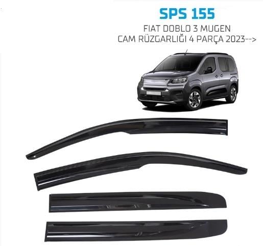 CAM RÜZGARLIĞI DOBLO 3 2023 SONRASI 4 PARÇA  KOD:SPS155
