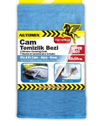 CAM TEMİZLİK BEZİ 50*50CM AUTOMİX KOD:44575