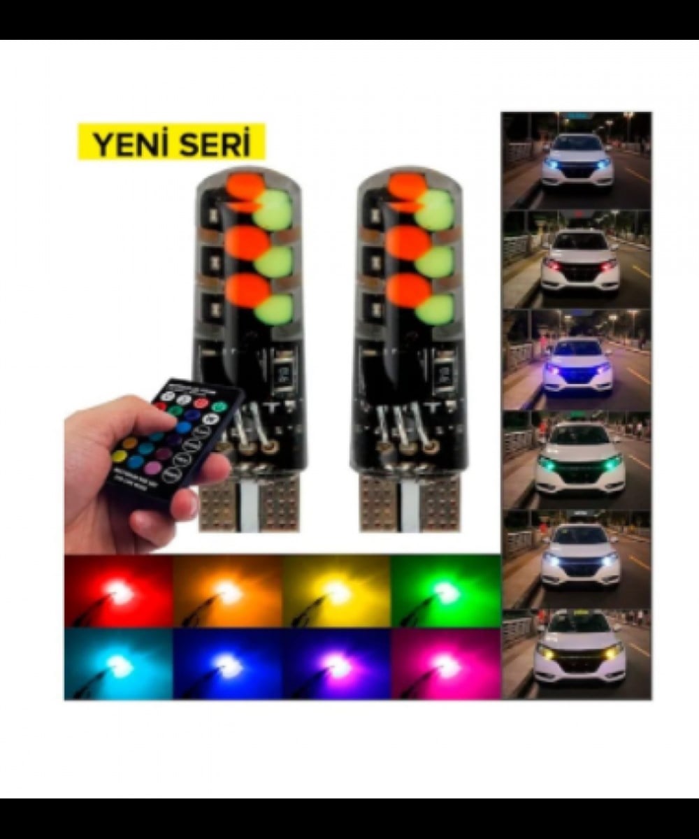 Carub Ampul12v T-10 Çakarlı Kumandalı Yeni Nesil 0400252