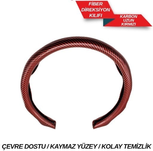 CARUB Fiber Karbon Direksiyon Kılıfı UZUN 1850120