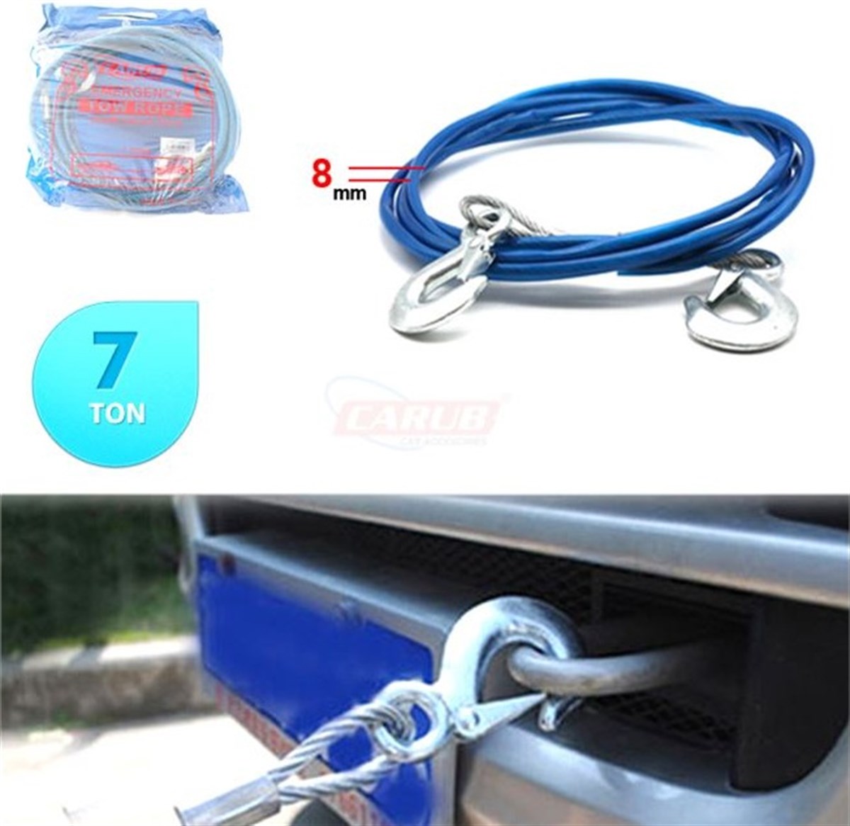 ÇEKME HALATI 7 TON ÇELİK İZOLELİ 1700507