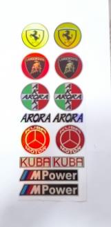 ÇIKARTMA HOLOGRAM MOTOR SET 10 LU GRUP YUVARLAK ARORA KOD:1259