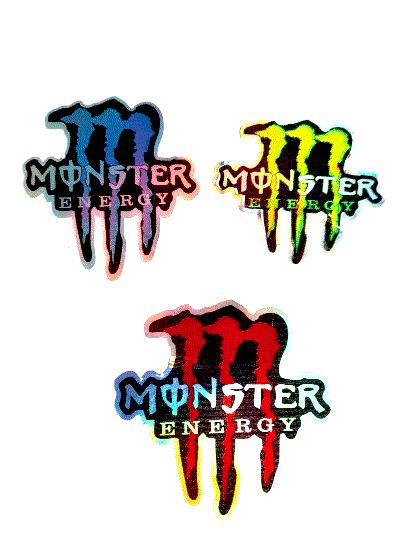 ÇIKARTMA MONSTER RENK ÇEŞİTLERİ 9CMX8CM KOD:800701025