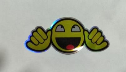 ÇIKARTMA YENİ NESİL GÜLEN YÜZ 11X4CM KOD:800501125