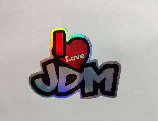 ÇIKARTMA YENİ NESİL I LOVE YOU JDM 9X8CM KOD:800501125