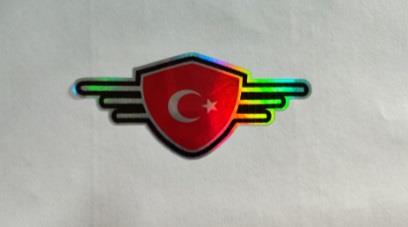 ÇIKARTMA YENİ NESİL TR BAYRAK 11X5CM KOD:800501125