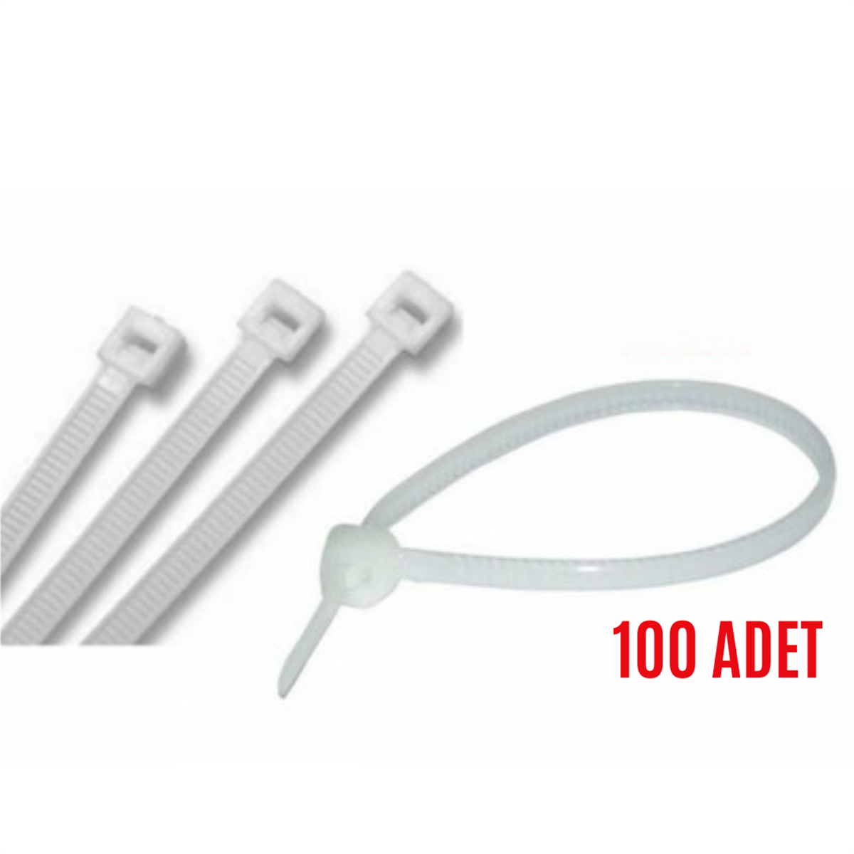 CIRT KELEPÇE BEYAZ 4.8X380MM (100 ADET) KOD:C4