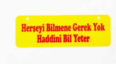 DEKOR YAZI  ÇEŞİT 22CMX15CM KOD:111900