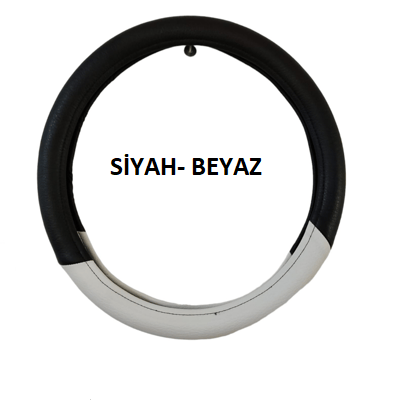DİREKSİYON KILIFI 38 CM SİYAH - BEYAZKOD:008