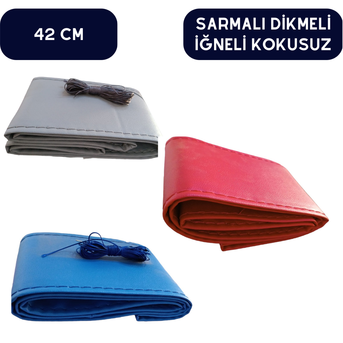 DİREKSİYON KILIFI 42CM DİKMELİ İĞNELİ RENK ÇEŞİTLERİ KOD:1616