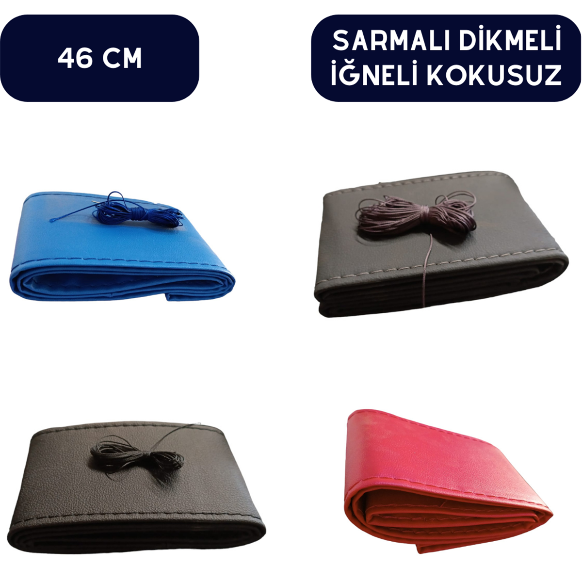 DİREKSİYON KILIFI 46CM DÜZ DİKMELİ İĞNELİ RENK ÇEŞİTLERİ KOD:1617