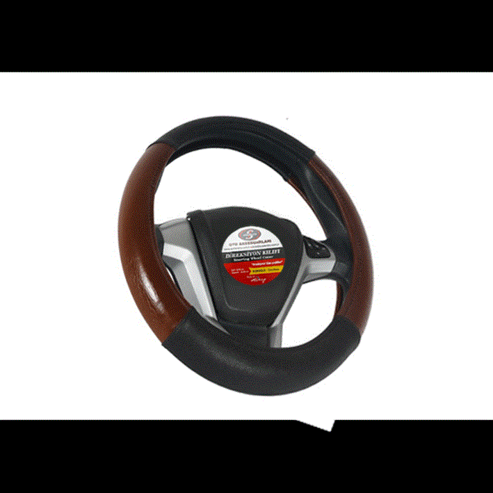 DİREKSİYON KILIFI PARÇALI SİYAH KAHVE 38-40 CM TAKSİ TİP KOD:007