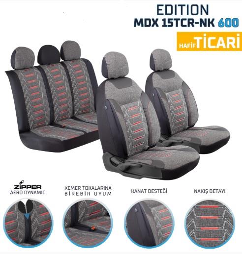 DÖŞEME KILIFI HAFİF TİCARİ EDİTİON NAKIŞLI KETEN SİYAH KOD:MDX-TCR15