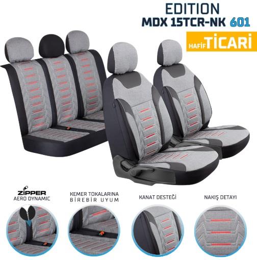 DÖŞEME KILIFI HAFİF TİCARİ EDİTİON NAKIŞLI KETEN FÜME KOD:MDX-TCR15