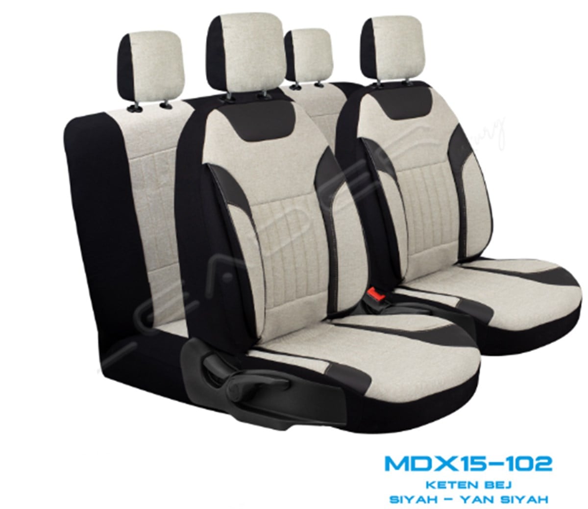 DÖŞEME KILIFI KETEN EDİTİON FERMUARLI BEJ MDX15-102