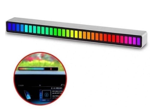 EKOLAYZER SESE DUYARLI ÇUBUK RGB USB ŞARJLI BEYAZ KOD:L022