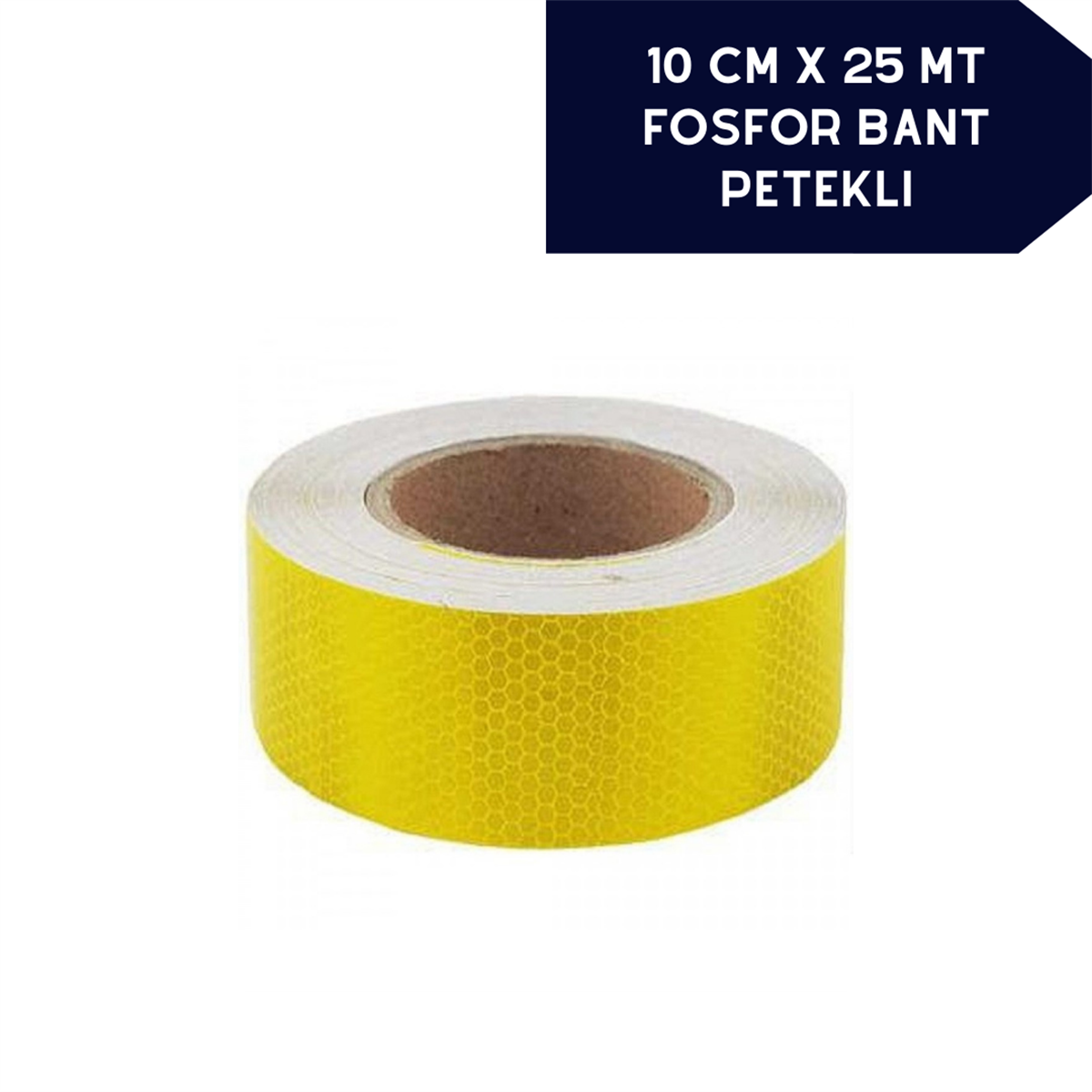 Fosfor Bant Petekli 10cmx25m Sarı Kod:2407601