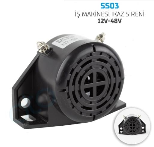 GERİ VİTES SİRENİ 12V-36V FORKLİFT TİPİ KOD:SS03