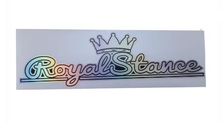 HOLOGRAM ROYAL STANCE SİYAH YAZI 110X33 KOD:1246