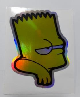HOLOGRAM Y.NESİL ŞEKİL ŞEKİLLER Bart Simpson KOD:1261