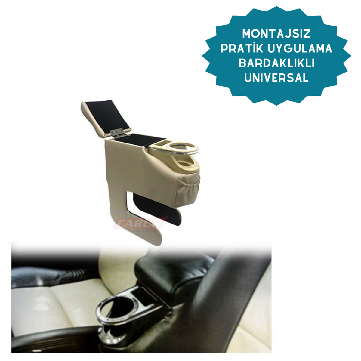 KOLÇAK MONTAJSIZ BARDAKLIKLI BEJ KOD:4705706