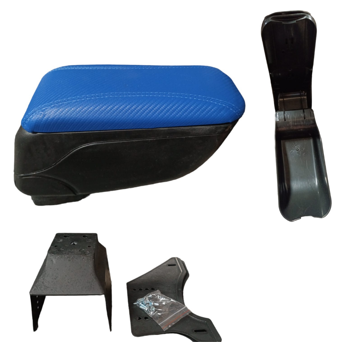 KOLÇAK SÜRGÜLÜ KAYAR KAPAK MAVİ GENİŞ YÜZEY KARBON DESENLİ KOD:AVV036M