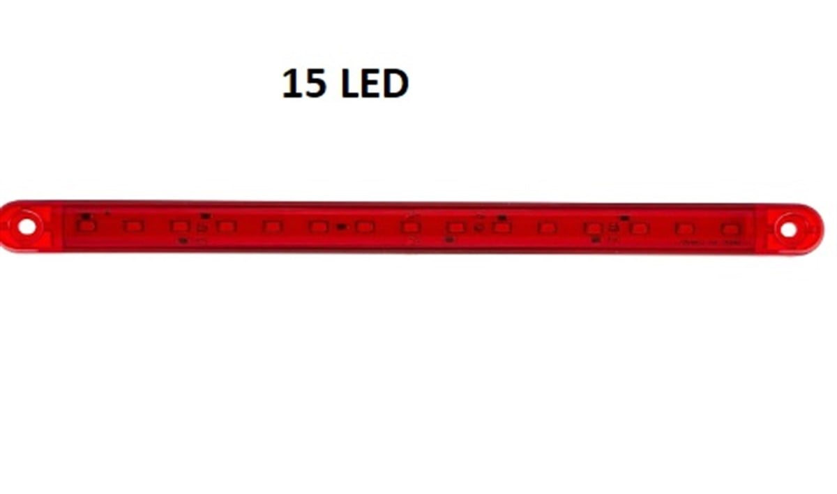 LAMBA DEKORATİF 15 LED UZUN KIRMIZI 24CM TH-1512