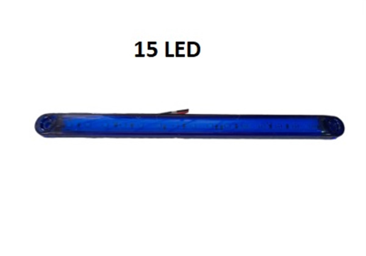 LAMBA DEKORATİF 15 LED UZUN MAVİ 24CM TH-1513