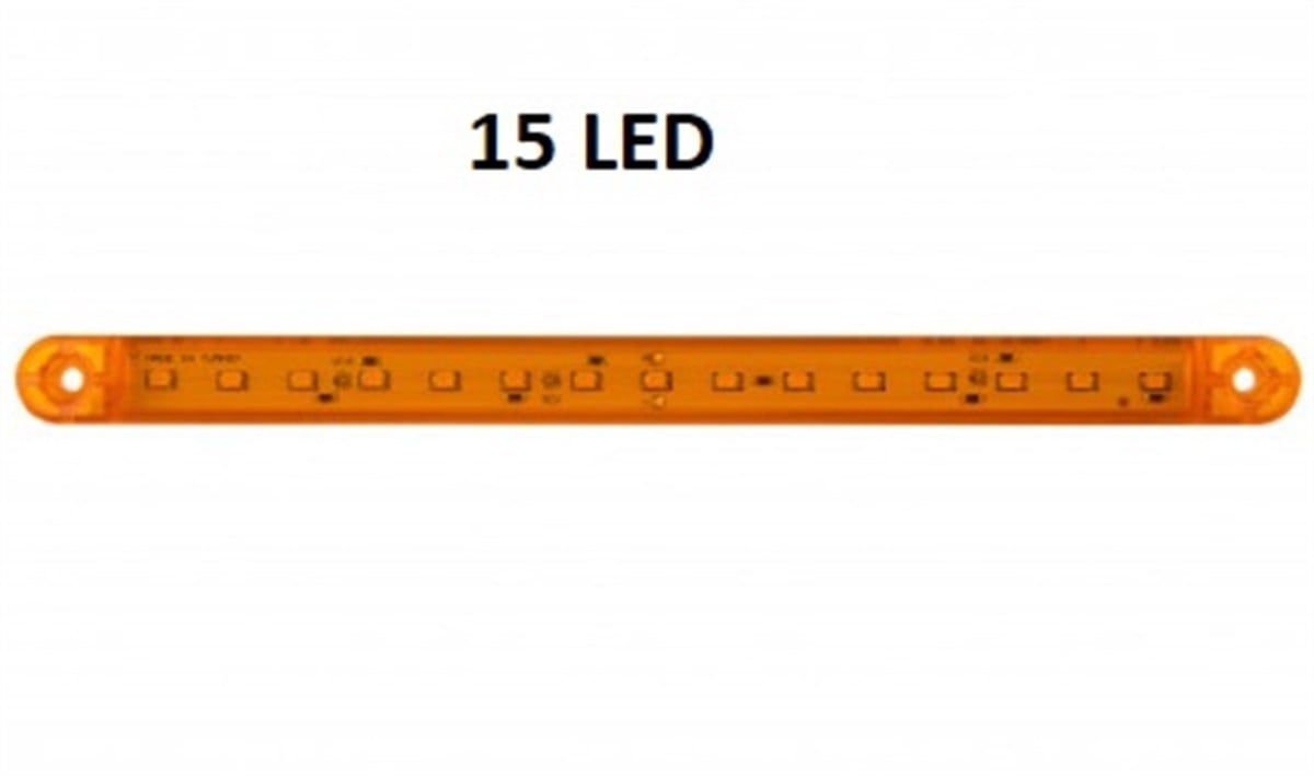 LAMBA DEKORATİF 15 LED UZUN SARI 24CM TH-1511
